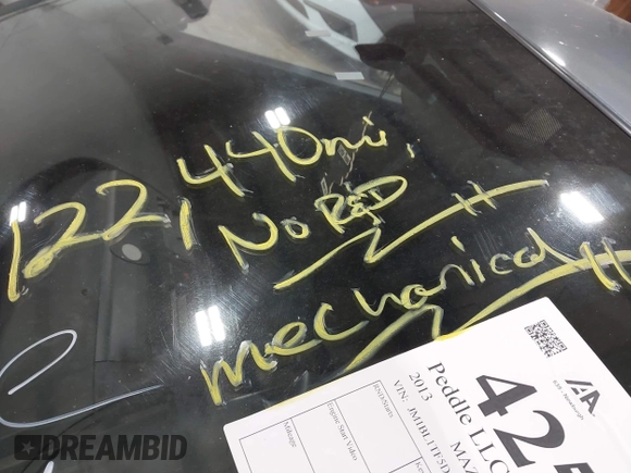2013 Mazda 3 i SV with VIN JM1BL1TF5D1723123, listed as a IAAI auction lot 42520664 with 122,440 mi miles and . Bid and sale history available at DreamBid. Image 6.