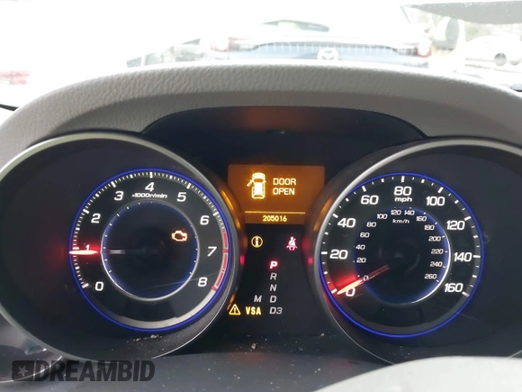 2009 Acura MDX with VIN 2HNYD28219H518971, listed as a IAAI auction lot 40872524 with 205,016 mi miles. Bid and sale history available at carsss.com. Image 7.
