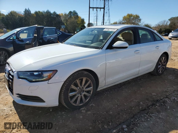 2014 Audi A6 Premium Plus with VIN WAUDFAFC2EN036206, listed as a Copart auction lot 81627124 with 96,669 mi miles and Salvage title. Bid and sale history available at DreamBid. Image 1.