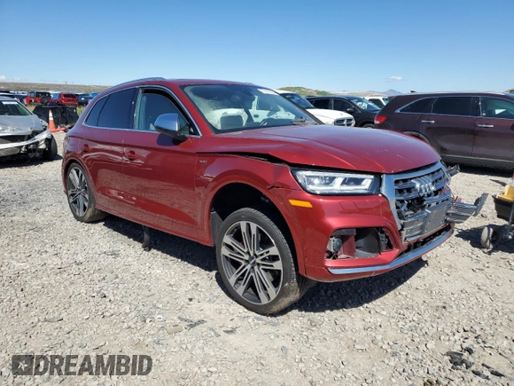 2018 Audi SQ5 with VIN WA1C4BFY1J2207491, listed as a Copart auction lot 51411654 with Not Provided miles and . Bid and sale history available at DreamBid. Image 4.