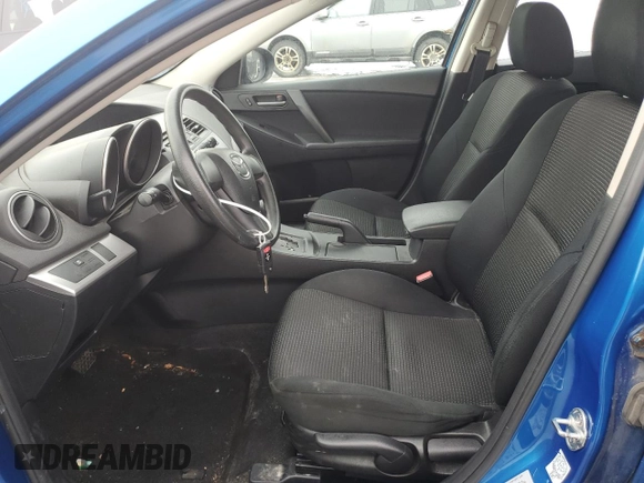 2013 Mazda 3 GX with VIN JM1BL1KF9D1834534, listed as a Copart auction lot 46580245 with 138,273 mi miles and Salvage Title. Bid and sale history available at carsss.com. Image 7.