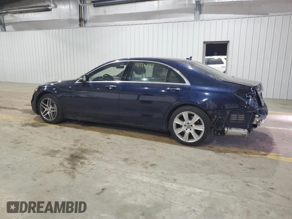 2019 Mercedes-Benz S 560 with VIN WDDUG8GB2KA472383, listed as a Copart auction lot 41736225 with 148,879 mi miles and Salvage Title. Bid and sale history available at DreamBid. Image 2.