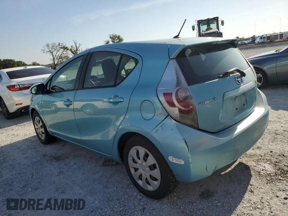 2012 Toyota Prius One with VIN JTDKDTB37C1030097, listed as a Copart auction lot 57120665 with 3,555 mi miles and Clean Title. Bid and sale history available at DreamBid. Image 2.