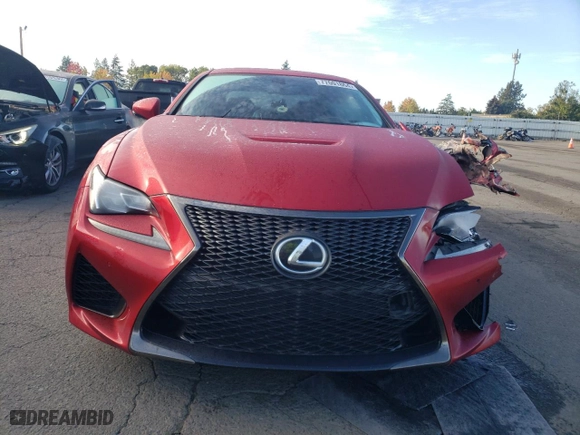 2015 Lexus RC F with VIN JTHHP5BC5F5003196, listed as a Copart auction lot 77601864 with 116,745 mi miles and Salvage Title. Bid and sale history available at carsss.com. Image 5.