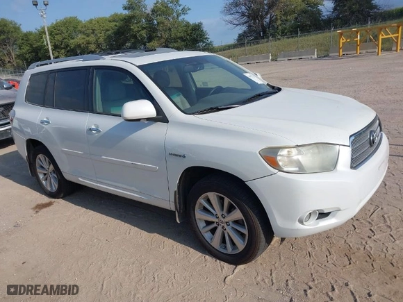 2008 Toyota Highlander Hybrid Limited with VIN JTEEW44A882020801, listed as a IAAI auction lot 39972710 with 259,507 mi miles. Bid and sale history available at carsss.com. Image 1.