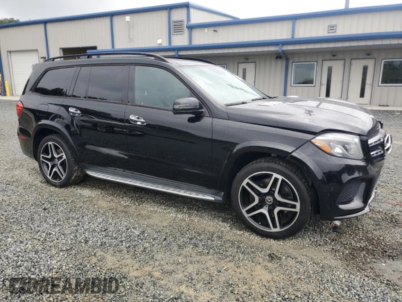 2017 Mercedes-Benz GLS 550 with VIN 4JGDF7DE7HA780580, listed as a Copart auction lot 64372904 with 141,331 mi miles and Salvage Title. Bid and sale history available at DreamBid. Image 4.