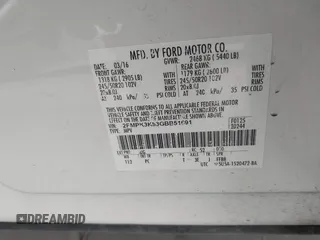 2016 Ford Edge Titanium with VIN 2FMPK3K83GBB51691, listed as a IAAI auction lot 41377380 with 145,839 mi miles. Bid and sale history available at carsss.com. Image 9.