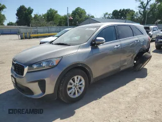 2019 Kia Sorento LX with VIN 5XYPG4A5XKG489600, listed as a Copart auction lot 56837215 with 131,245 mi miles and Salvage title. Bid and sale history available at DreamBid. Image 1.