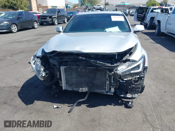 2018 Infiniti Q60 Luxe with VIN JN1EV7EK9JM340755, listed as a IAAI auction lot 41870273 with 82,275 mi miles and . Bid and sale history available at carsss.com. Image 6.