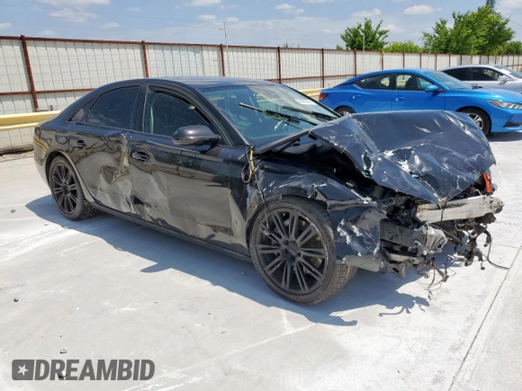 2013 Audi A8 3.0L with VIN WAUAGAFD7DN015052, listed as a Copart auction lot 60095565 with Not provided miles and Salvage title. Bid and sale history available at DreamBid. Image 4.