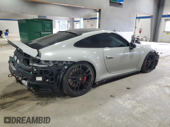 2023 Porsche 911 Carrera S with VIN WP0AB2A92PS220410, listed as a Copart auction lot 85706084 with 14,460 mi miles and Salvage Title. Bid and sale history available at carsss.com. Image 3.