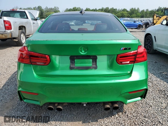 2016 BMW M3 with VIN WBS8M9C55G5G41642, listed as a Copart auction lot 58733145 with 85,075 mi miles and Salvage title. Bid and sale history available at DreamBid. Image 6.
