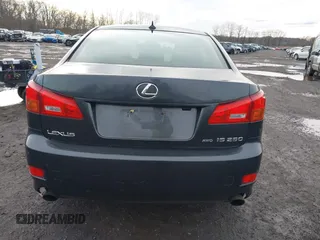 2007 Lexus IS 250 with VIN JTHCK262772009223, listed as a IAAI auction lot 41142962 with 207,967 mi miles. Bid and sale history available at carsss.com. Image 16.
