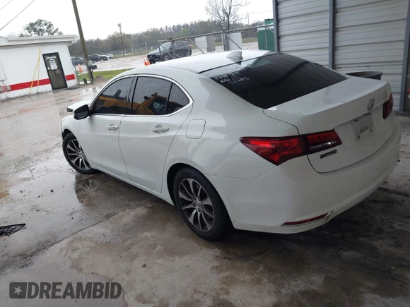 2015 Acura TLX with VIN 19UUB1F38FA017524, listed as a IAAI auction lot 41655481 with Not Provided miles and . Bid and sale history available at DreamBid. Image 3.