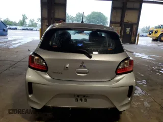 2024 Mitsubishi Mirage ES with VIN ML32AUHJ3RH017533, listed as a Copart auction lot 61968955 with 15,596 mi miles and Salvage title. Bid and sale history available at DreamBid. Image 6.