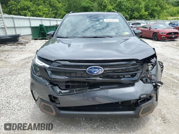 2025 Subaru Forester Special Sports with VIN JF2SLDHC9SH404216, listed as a Copart auction lot 61617315 with 9,848 mi miles and Salvage title. Bid and sale history available at DreamBid. Image 5.