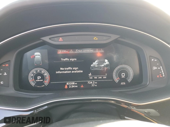 2020 Audi Q7 Prestige with VIN WA1VXAF78LD006406, listed as a Copart auction lot 42026085 with 83,208 mi miles and Clean title. Bid and sale history available at DreamBid. Image 9.
