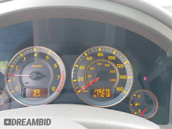 2007 Infiniti FX with VIN JNRAS08W77X205825, listed as a IAAI auction lot 42355789 with 146,275 mi miles and . Bid and sale history available at DreamBid. Image 7.