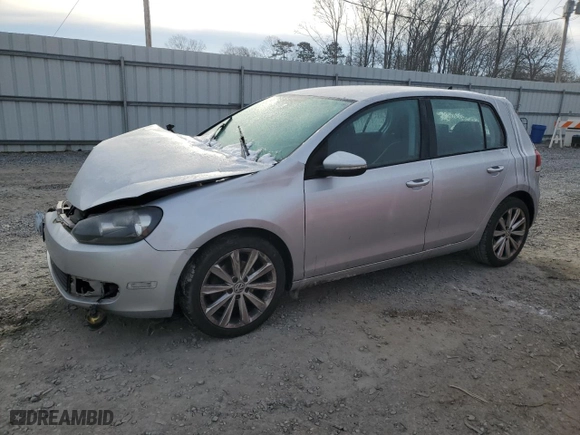 2013 Volkswagen Golf TDI w/Sunroof & Nav with VIN WVWNM7AJ2DW130973, listed as a Copart auction lot 42105645 with 162,232 mi miles and Salvage Title. Bid and sale history available at carsss.com. Image 1.