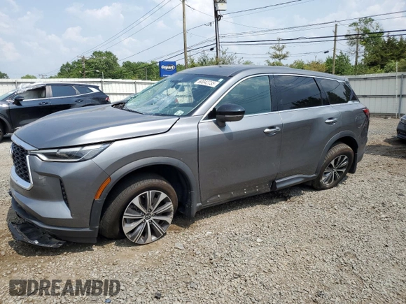 2022 Infiniti QX60 Pure with VIN 5N1DL1ES5NC338231, listed as a Copart auction lot 60042735 with 37,945 mi miles and Salvage title. Bid and sale history available at DreamBid. Image 1.
