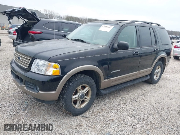 2002 Ford Explorer Eddie Bauer z VIN 1FMZU74E82UA67267, wystawiony jako IAAI lot #42030007 z przebiegiem 235 253 mil mil oraz . Historia ofert i sprzedaży dostępna na DreamBid. Obrazek 2.
