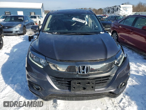 2022 Honda HR-V EX with VIN 3CZRU6H5XNM775421, listed as a Copart auction lot 42942435 with 25,832 mi miles and Salvage Title. Bid and sale history available at DreamBid. Image 5.