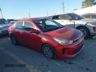 2020 Kia Rio LX with VIN 3KPA24AD2LE284668, listed as a IAAI auction lot 40998772 with 81,491 mi miles. Bid and sale history available at carsss.com. Image 1.