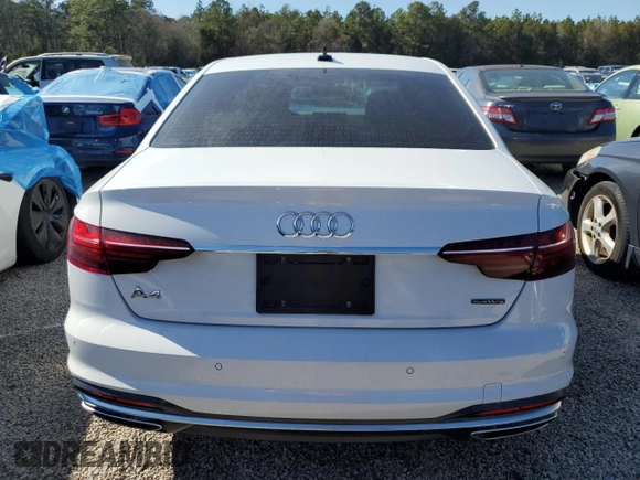 2021 Audi A4 S line Premium Plus with VIN WAUEAAF48MA037250, listed as a Copart auction lot 87725905 with Not Provided miles and Salvage Title. Bid and sale history available at DreamBid. Image 6.