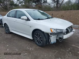 2017 Mitsubishi Lancer ES with VIN JA32U2FU4HU014876, listed as a IAAI auction lot 41884075 with 105,262 mi miles. Bid and sale history available at carsss.com. Image 1.