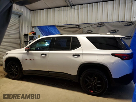 2022 Chevrolet Traverse Premier with VIN 1GNERKKW2NJ118746, listed as a Copart auction lot 65402474 with 63,990 mi miles and Clean Title. Bid and sale history available at carsss.com. Image 2.