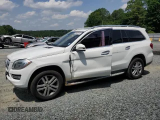 2014 Mercedes-Benz GL 450 z VIN 4JGDF7CEXEA349129, wystawiony jako Copart lot #56667245 z przebiegiem 134 762 mil mil oraz Szkoda całkowita • Salvage title. Historia ofert i sprzedaży dostępna na DreamBid. Obrazek 1.