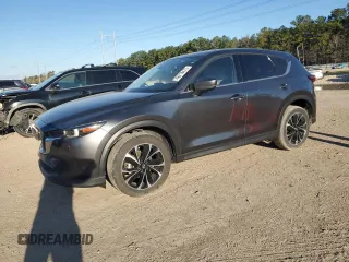 2023 Mazda CX-5 2.5 S Premium Package with VIN JM3KFBDM8P0145921, listed as a Copart auction lot 48218475 with 34,008 mi miles and Salvage Title. Bid and sale history available at carsss.com. Image 1.