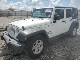 2018 Jeep Wrangler Unlimited Sport S z VIN 1C4BJWDG7JL813920, wystawiony jako Copart lot #56100505 z przebiegiem 197 222 mil mil oraz Szkoda całkowita • Salvage title. Historia ofert i sprzedaży dostępna na DreamBid. Obrazek 1.