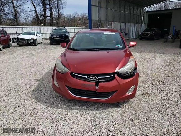2012 Hyundai Elantra GLS with VIN KMHDH4AE3CU302841, listed as a Copart auction lot 49532255 with 127,808 mi miles and Salvage Title. Bid and sale history available at carsss.com. Image 10.