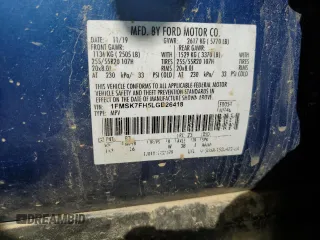 2020 Ford Explorer Limited с VIN 1FMSK7FH5LGB26418, выставлен на аукционе Copart как лот 59122295 с пробегом 124 463 миль миль и Списание • Salvage title. История ставок и продаж доступна на DreamBid. Изображение 13.