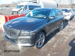 2024 Genesis GV80 with VIN KMUHCESC7RU180109, listed as a IAAI auction lot 41524166 with 4,109 mi miles and . Bid and sale history available at DreamBid. Image 17.