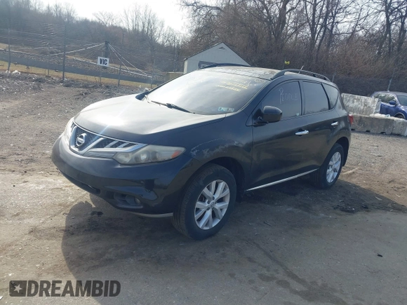 2012 Nissan Murano S with VIN JN8AZ1MW2CW212192, listed as a IAAI auction lot 41668278 with 181,126 mi miles. Bid and sale history available at carsss.com. Image 2.