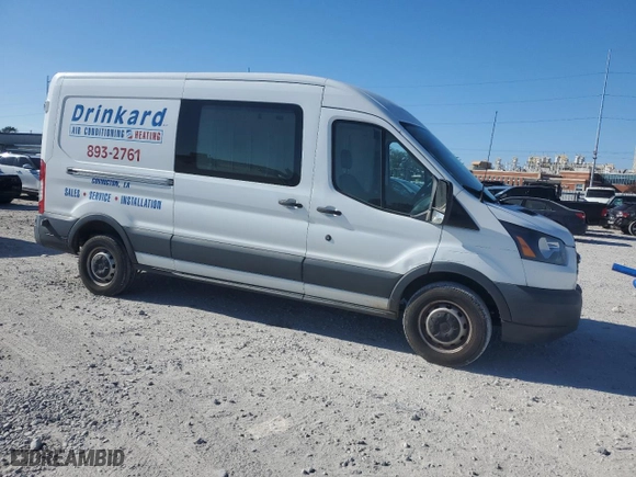 2016 Ford Transit Cargo Van with VIN 1FTYR2CM8GKA48833, listed as a Copart auction lot 82649284 with 113,781 mi miles and Salvage Title. Bid and sale history available at carsss.com. Image 4.