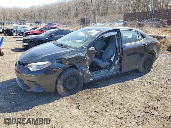 2016 Toyota Corolla L with VIN 5YFBURHE0GP497424, listed as a Copart auction lot 88991465 with 106,775 mi miles and Salvage Title. Bid and sale history available at DreamBid. Image 1.
