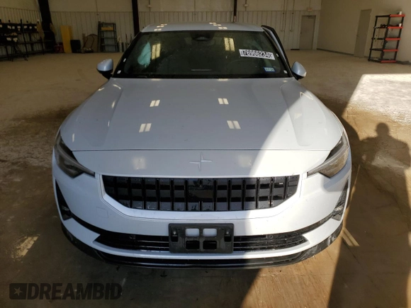 2023 Polestar 2 with VIN YSMED3KA2PL142400, listed as a Copart auction lot 76966234 with 22,206 mi miles and Clean Title. Bid and sale history available at carsss.com. Image 5.