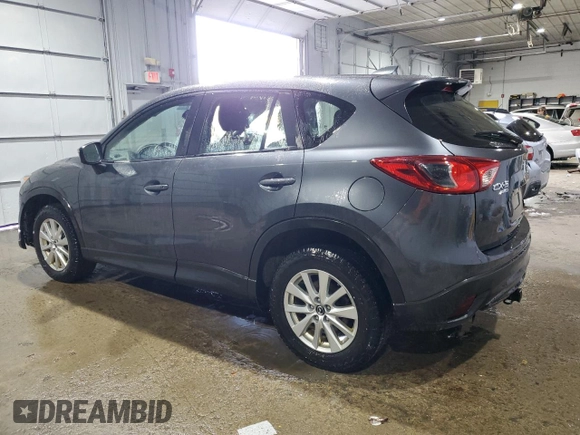 2015 Mazda CX-5 Sport with VIN JM3KE4BY0F0513835, listed as a Copart auction lot 43627295 with 131,258 mi miles and Salvage Title. Bid and sale history available at carsss.com. Image 2.