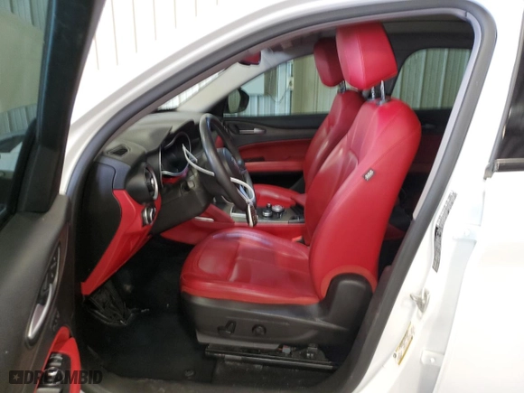 2019 Alfa Romeo Stelvio Ti Sport with VIN ZASPAKBN2K7C43312, listed as a Copart auction lot 49851515 with 66,732 mi miles and Salvage Title. Bid and sale history available at carsss.com. Image 7.