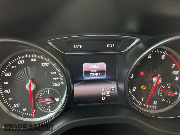 2019 Mercedes-Benz CLA 250 with VIN WDDSJ4EB3KN712053, listed as a Copart auction lot 56249105 with 70,491 mi miles and Salvage Title. Bid and sale history available at DreamBid. Image 8.