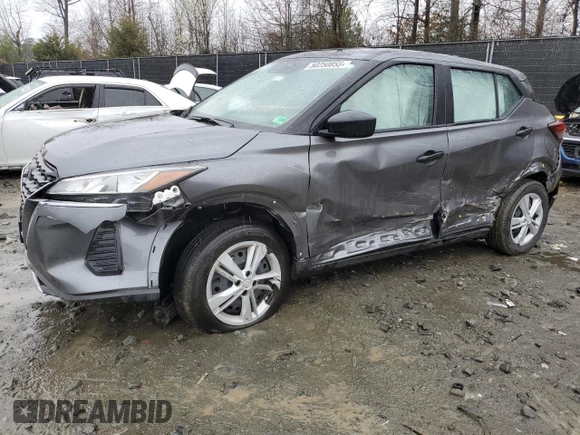 2024 Nissan Kicks S with VIN 3N1CP5BV3RL495473, listed as a Copart auction lot 50250855 with 22,680 mi miles and Salvage Title. Bid and sale history available at carsss.com. Image 1.