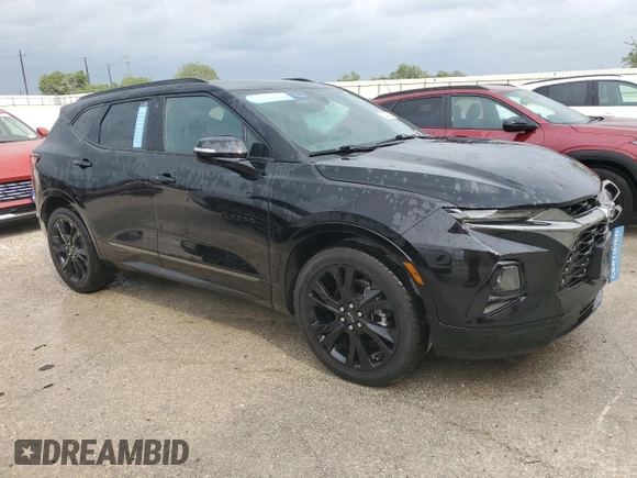 2022 Chevrolet Blazer RS with VIN 3GNKBERS7NS236298, listed as a Copart auction lot 53405145 with 51,334 mi miles and Clean title. Bid and sale history available at DreamBid. Image 4.