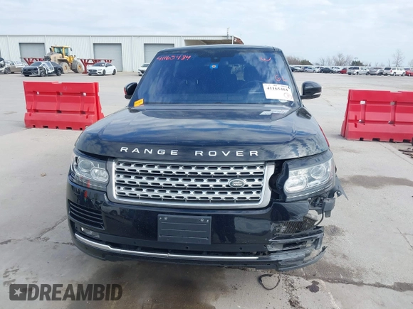 2016 Land Rover Range Rover Supercharged with VIN SALGS3EF6GA290717, listed as a IAAI auction lot 41165484 with 117,221 mi miles. Bid and sale history available at carsss.com. Image 13.