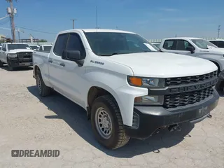 2020 Chevrolet Silverado 1500 Work Truck with VIN 1GCRYAEF1LZ177031, listed as a IAAI auction lot 42223285 with 77,377 mi miles and . Bid and sale history available at DreamBid. Image 1.
