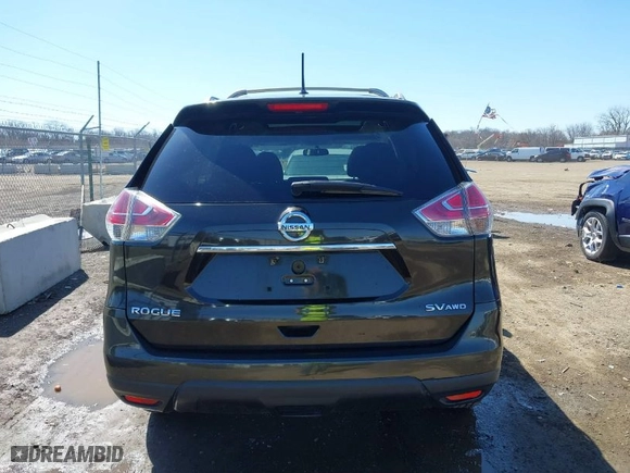 2015 Nissan Rogue SL with VIN 5N1AT2MV3FC919863, listed as a IAAI auction lot 41813114 with 120096 miles. Bid and sale history available at carsss.com. Image 16.
