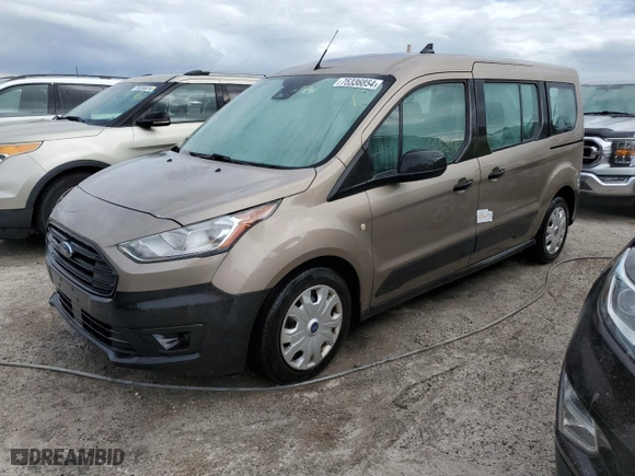 2019 Ford Transit Connect Wagon XL with VIN NM0GE9E25K1405974, listed as a Copart auction lot 75336854 with 63,528 mi miles and Non Repairable. Bid and sale history available at carsss.com. Image 1.