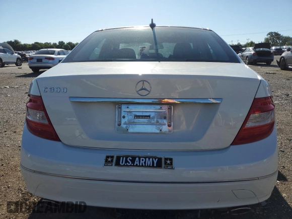 2008 Mercedes-Benz C 300 Sport with VIN WDDGF54X88F093057, listed as a Copart auction lot 57429065 with 111,148 mi miles and Salvage title. Bid and sale history available at DreamBid. Image 6.